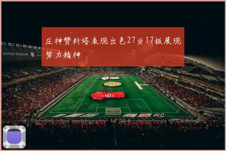 庄神赞科塔表现出色27分17板展现努力精神
